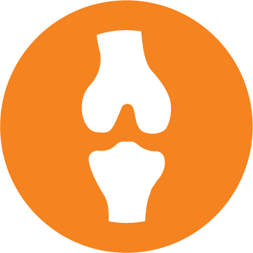 Pictogram ondersteuning van botten en gewrichten